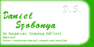 daniel szobonya business card